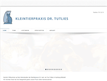 Tablet Screenshot of kleintierpraxis-tutlies.de